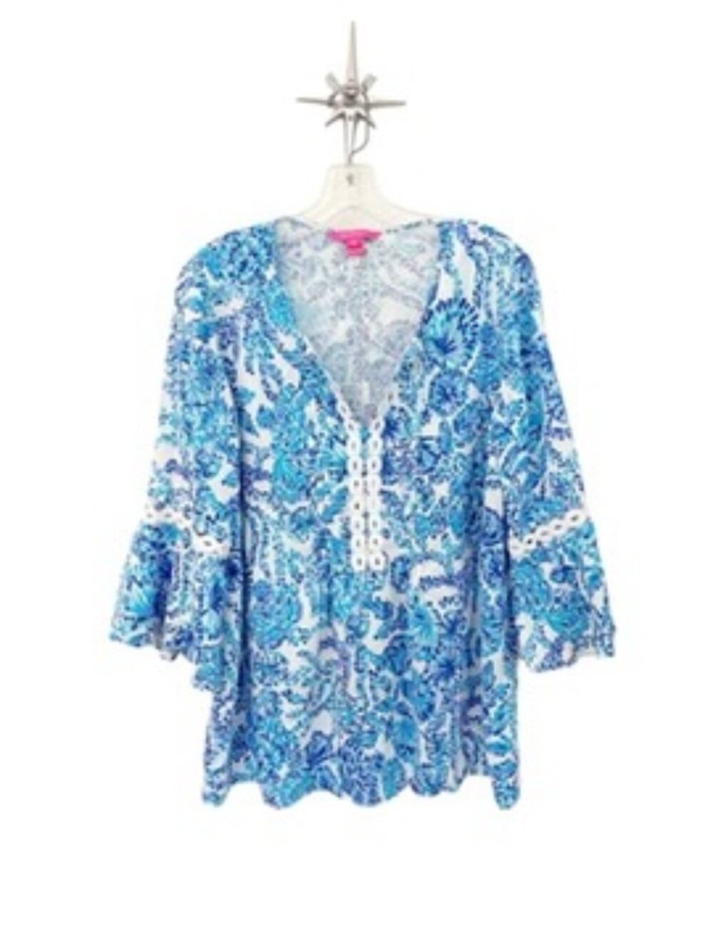 Lilly Pulitzer Turquois Oasis Hollie Tunic Top XL